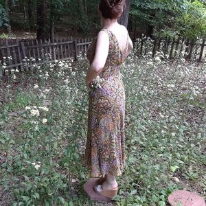 Vintage Y2K Silk Maxi Slip Dress